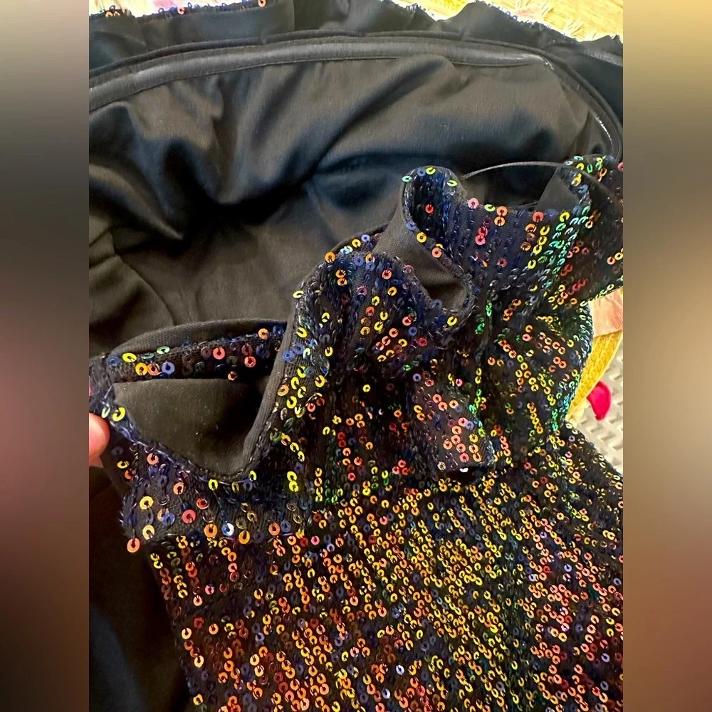 THIRTY/THIRTY LA Sequin Mini Dress Formal Sz M - Picture 14 of 16